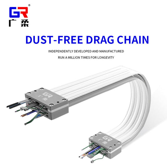 New energy semiconductor automation cleanroom dust-free drag chain - Premium dust-free drag chain from GuangRou - Source Manufacturer, Customized Solutions.